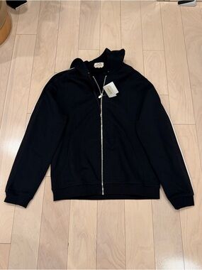NEW HERMES Men's Marine Run H Fleece Zip-Up Hoodie Sz XXL